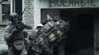Russian SOBR urban assault training