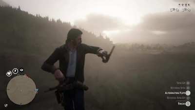 You call that a gun trick? I'll SHOW you gun tricks.