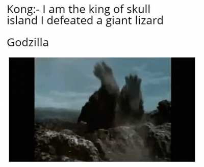 Ahh Godzilla is savage Kong Romeo