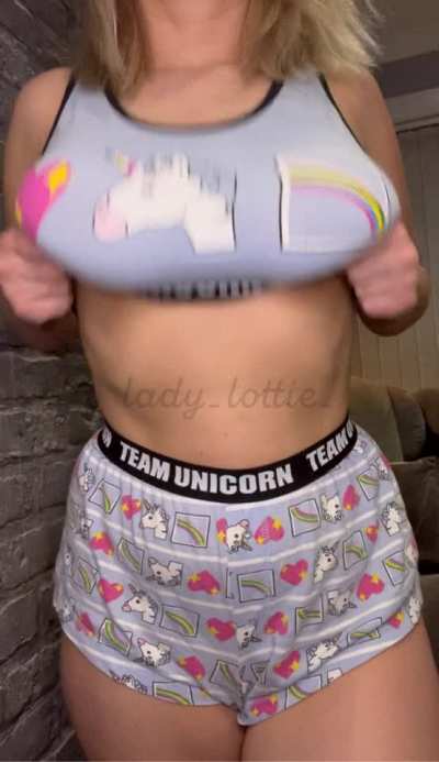 Pyjama day titty drop!