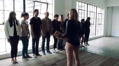 Chloe Moretz with a paddle