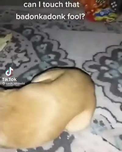 Don't touch his badonkadonk