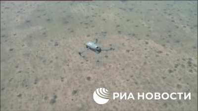 ru pov: Ukrainian drone attacking Russian drone - Donetsk