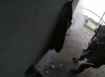 Ukrainian soldiers fighting in Severodonetsk