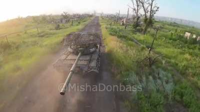 Ru pov: Drone view of the battles in Marinka 