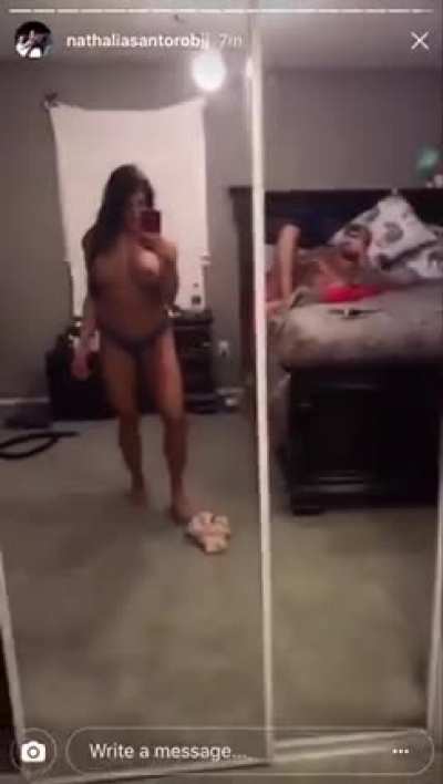Nathalia Santoro antigo stories do Instagram