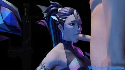 (Ding<wbr>oAnim<wbr>ation<wbr>s)(OC<wbr>) KDA Kaisa Treats A Fan With Her Mouth