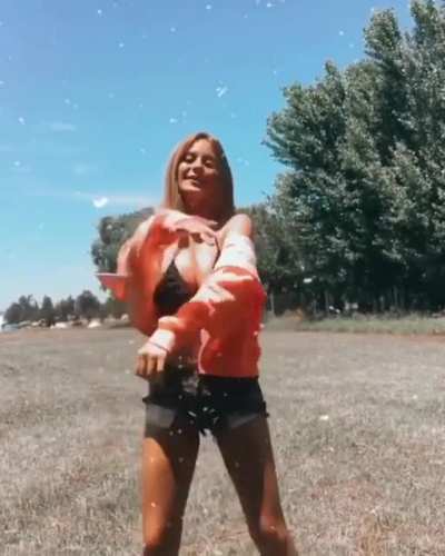 Dancing outdoors