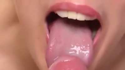 Playful, sensual, artistic, close-up blowjob