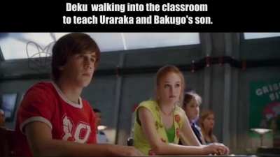 Deku meets Bakugo's son