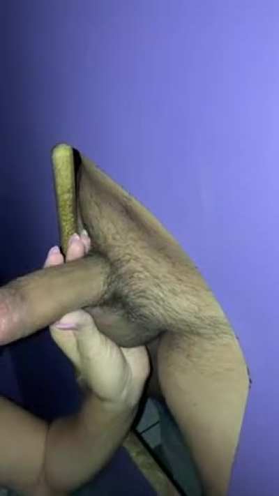 Being a The Married Slut I am, Sucking a Veiny Uncut Cock Through The Gloryhole While Hubby Takes Videos