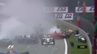 Formula 1, Crash at the 1998 Belgian Grand Prix