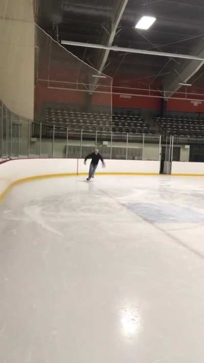 dad shows off his skills
