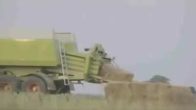 Baled hay too much
