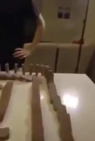 So satisfying! He need some milk!!
