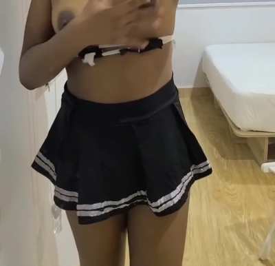 Can I keep my skirt on when I ride you 