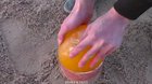 Mixing soda and baking soda