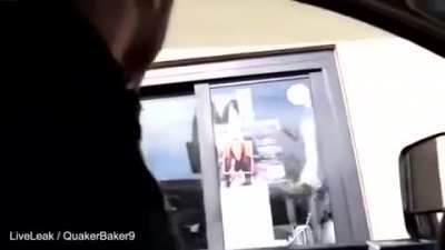 Pranksters use an air horn to prank a McDonald's worker, proper justice follows.