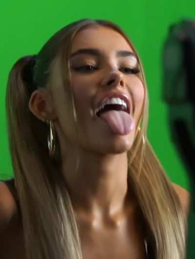 Tongue out