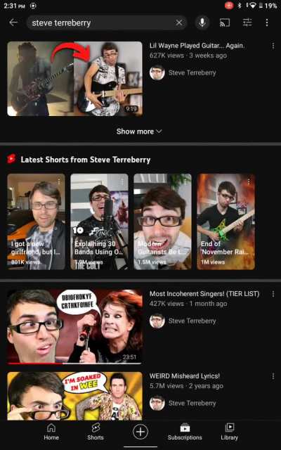 This dudes entire channel