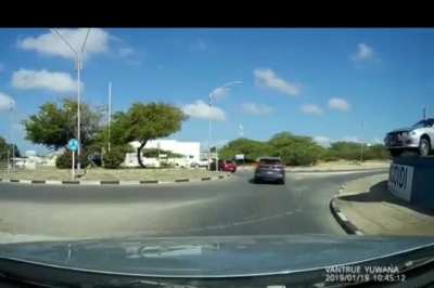 And now: driving off a ramp