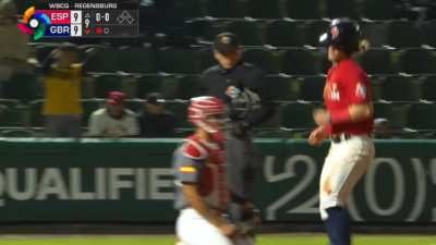 [Highlight] [Highlight] Jaden Rudd ties the game in the bottom of the 9th against Spain with a drive to right field !