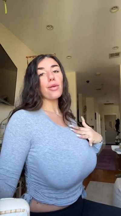 Tight grey top