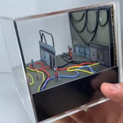 Among Us Electrical Room Diorama