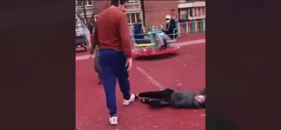 Father slams kid for bullying his son