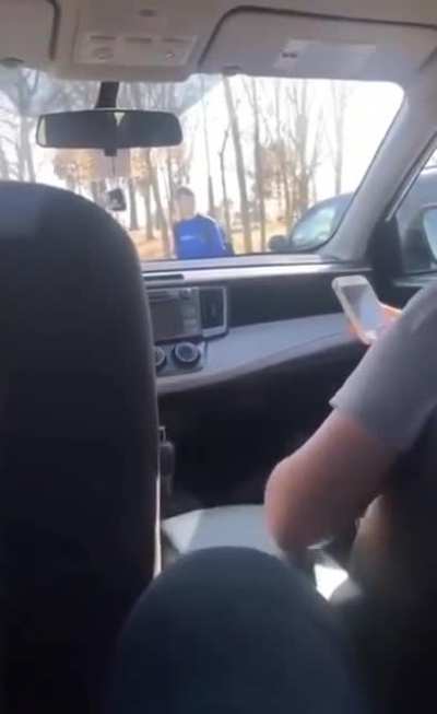 sneaking into friend's car
