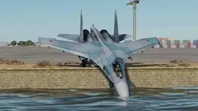 Saw the post of the Su-35 Drinking water and i have the video, just wanted to share.