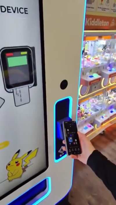 Kid gets Pokémon cards