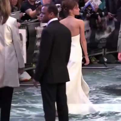 White Dress in Motion