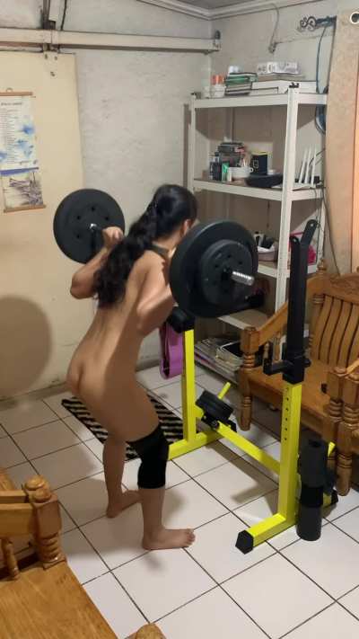 [F]eeling like sharing some naked workout 🙃