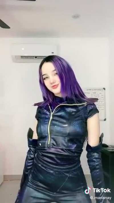 Cutie with purple hair