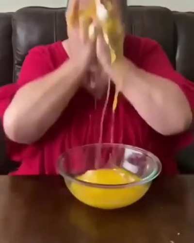 Maybe a bit too abrupt but she does love eggs