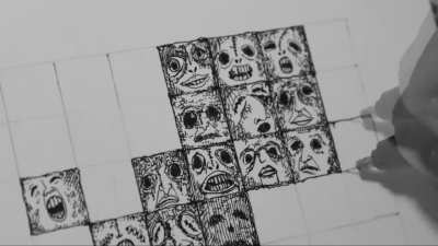 Drawing 266 tiny faces