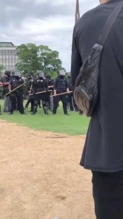 Young man gets arrested for exercising his first amendment rights during a peaceful protest...this is fascist America.