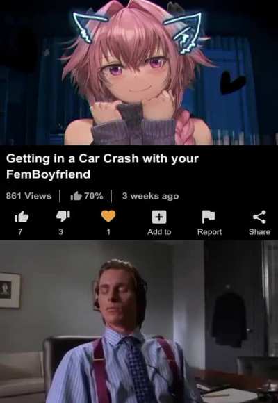Femboy got carshe 