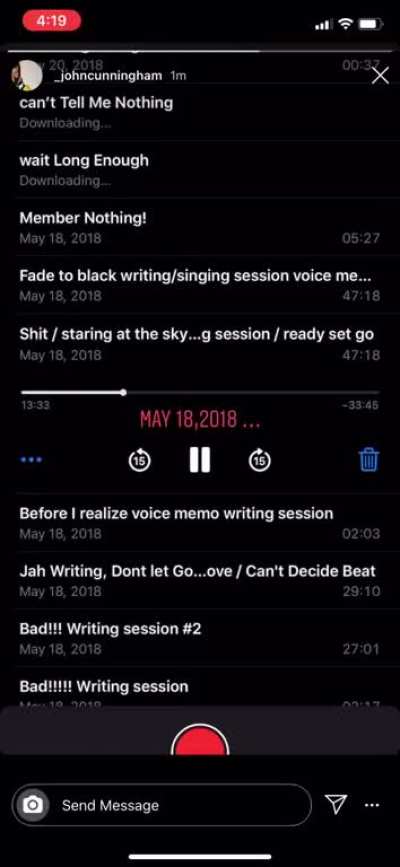 John on his story😎