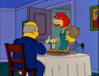 Steamed hams but someone doesn't know how to flush a toilet.