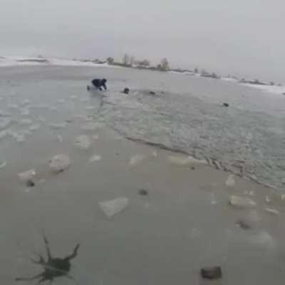 Expected result from car smashing into ice