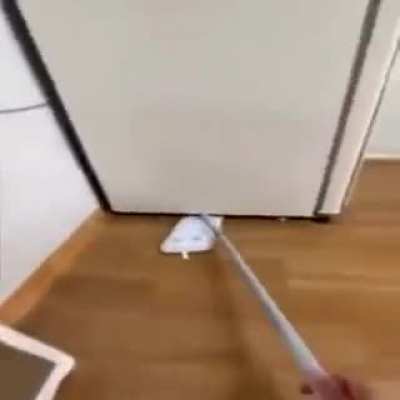 Cleaning the kitchen
