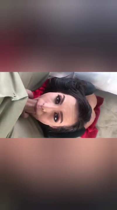 Kelsie Monroe Blowing Keiran Lee Behind The Scene - Catsuit Booty Bang