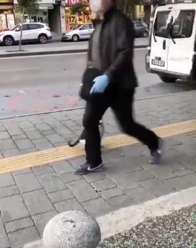 This little fella encouraging people to stay home