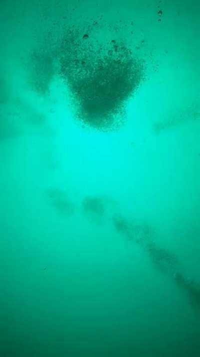 Looking up from under 80 feet of water