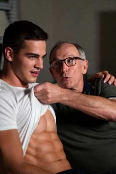 (Part 2) (Bi-Warning) Older Bicurious cuck dad spends an evening alone with his wife's younger stud bull with his wife's encouragment