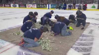 An arena in South Dakota is holding a “Dash for Cash” where teachers get on their knees and fight for one dollar bills that they can use for classroom supplies while spectators watch and cheer