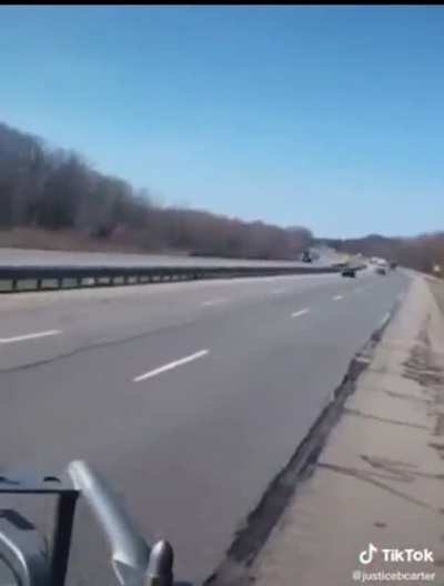 Turkey falls out of truck then gets run over on highway