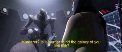 When people say it's a warcrime to murder meatbags.